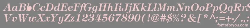 Stephanie Font – Pink Fonts on Gray Background