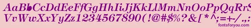 Stephanie Font – Purple Fonts on Pink Background