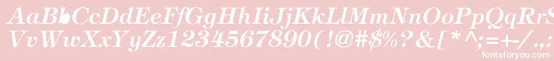 Stephanie Font – White Fonts on Pink Background