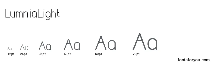 LumniaLight Font Sizes