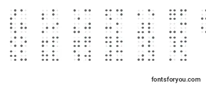Schriftart BrailleAoe