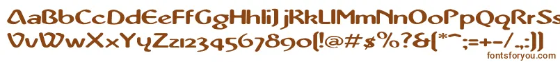 AbbeyMediumExtended Font – Brown Fonts