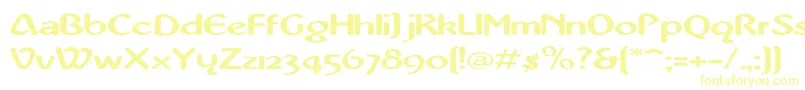 AbbeyMediumExtended Font – Yellow Fonts