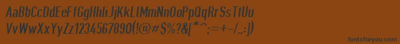 Giveahootdpobl-fontti – mustat fontit ruskealla taustalla