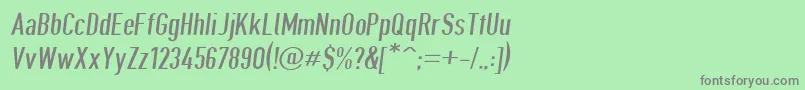 Шрифт Giveahootdpobl – серые шрифты на зелёном фоне