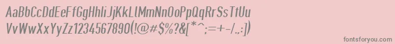 Шрифт Giveahootdpobl – серые шрифты на розовом фоне