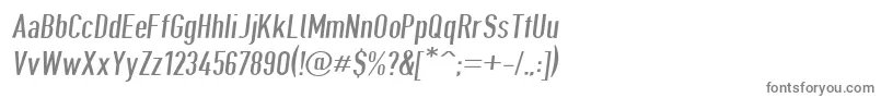 Giveahootdpobl-fontti – harmaat kirjasimet valkoisella taustalla