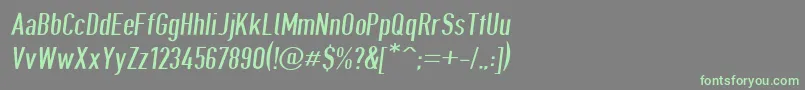Шрифт Giveahootdpobl – зелёные шрифты на сером фоне