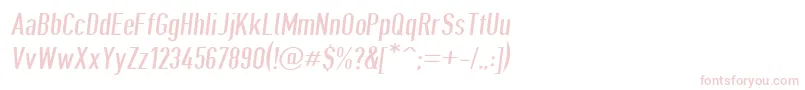 Giveahootdpobl-fontti – vaaleanpunaiset fontit valkoisella taustalla