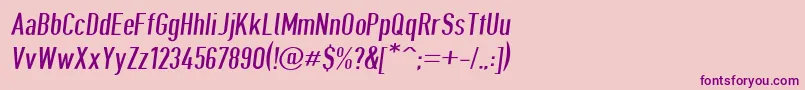 Шрифт Giveahootdpobl – фиолетовые шрифты на розовом фоне