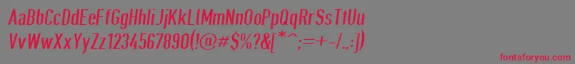 Giveahootdpobl Font – Red Fonts on Gray Background