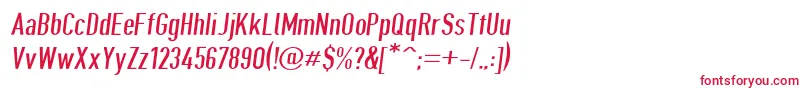 Giveahootdpobl-Schriftart – Rote Schriften auf weißem Hintergrund