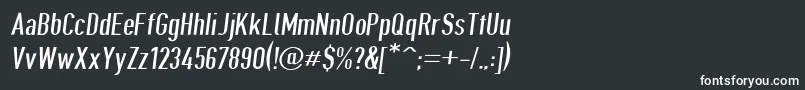 Шрифт Giveahootdpobl – белые шрифты на чёрном фоне