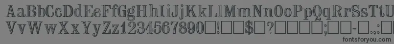 TrixsskRegular Font – Black Fonts on Gray Background