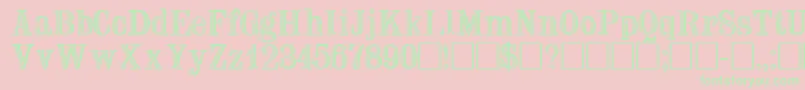 TrixsskRegular Font – Green Fonts on Pink Background