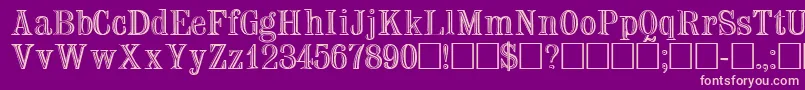 TrixsskRegular Font – Pink Fonts on Purple Background