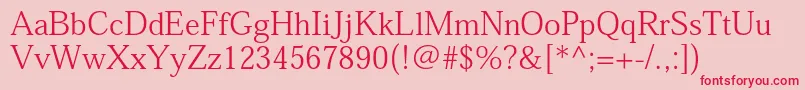 HeiseiminstdW3 Font – Red Fonts on Pink Background