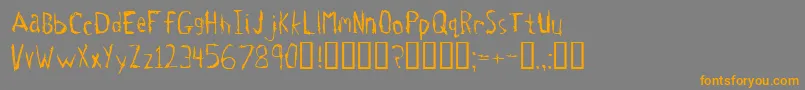 Шрифт Tetanus – оранжевые шрифты на сером фоне