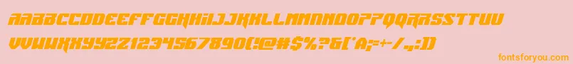 Jumperscondital Font – Orange Fonts on Pink Background