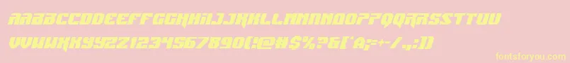 Jumperscondital Font – Yellow Fonts on Pink Background