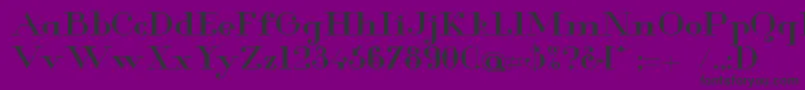 Glamor Mediumextended Font – Black Fonts on Purple Background