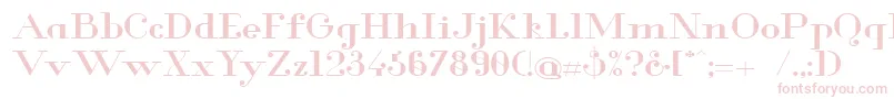 Glamor Mediumextended Font – Pink Fonts on White Background