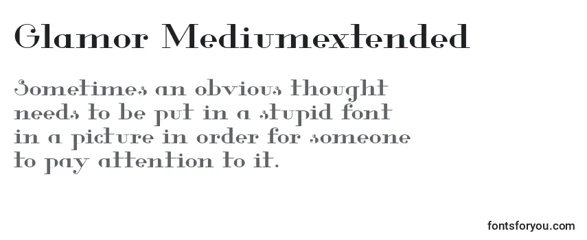 Glamor Mediumextended-fontti