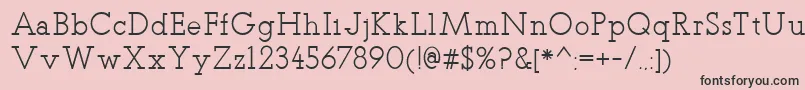 TeletexRegular Font – Black Fonts on Pink Background