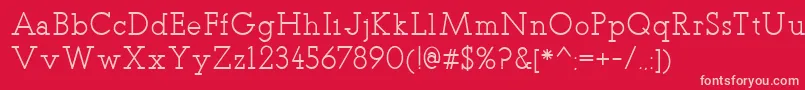 TeletexRegular Font – Pink Fonts on Red Background