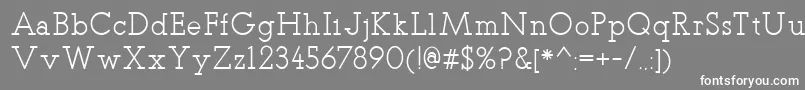 TeletexRegular Font – White Fonts on Gray Background
