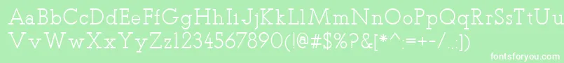 TeletexRegular Font – White Fonts on Green Background