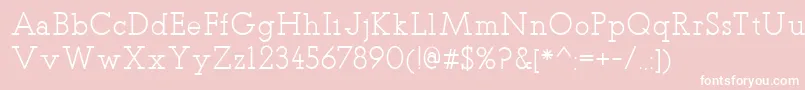 TeletexRegular Font – White Fonts on Pink Background