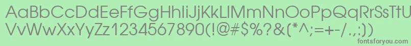 Avantgardegothicgtt Font – Gray Fonts on Green Background