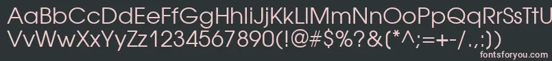 Avantgardegothicgtt Font – Pink Fonts on Black Background