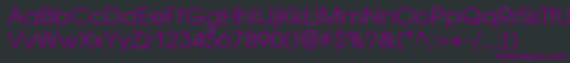 Avantgardegothicgtt Font – Purple Fonts on Black Background