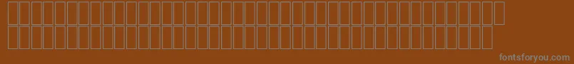 FsRope-Schriftart – Graue Schriften auf braunem Hintergrund