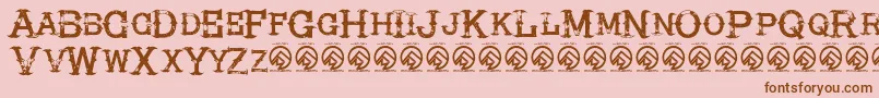 More about HireacowboyRegular Font HireacowboyRegular Font – Brown Fonts on Pink Background