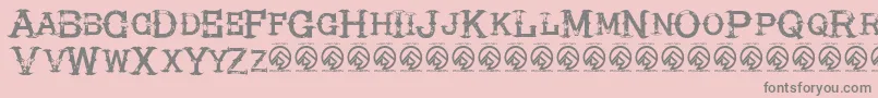 Шрифт HireacowboyRegular – серые шрифты на розовом фоне