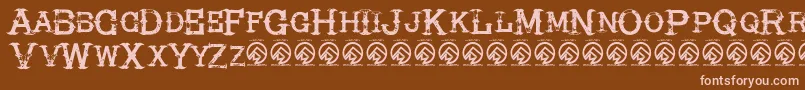 More about HireacowboyRegular Font HireacowboyRegular Font – Pink Fonts on Brown Background