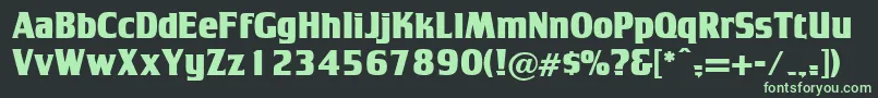 Tamago Font – Green Fonts on Black Background
