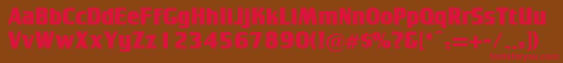 Tamago Font – Red Fonts on Brown Background
