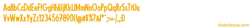 フォントFundamentalBrigadeCondensed – オレンジのフォント