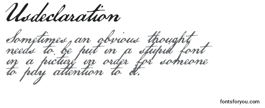 Usdeclaration Font