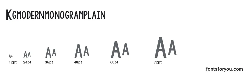 Kgmodernmonogramplain Font Sizes