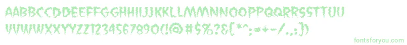 VaporizedBb Font – Green Fonts on White Background