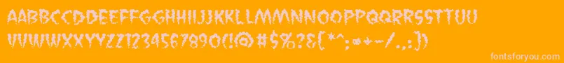 VaporizedBb Font – Pink Fonts on Orange Background