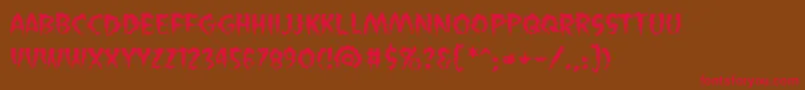VaporizedBb Font – Red Fonts on Brown Background