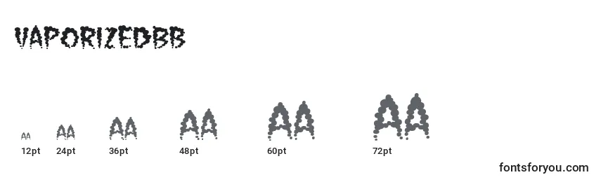 VaporizedBb Font Sizes