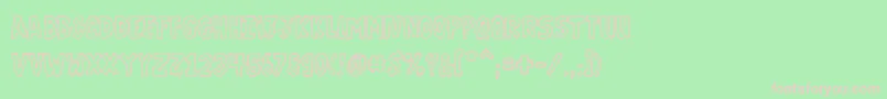 VtcGaragesaleoutlined Font – Pink Fonts on Green Background