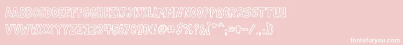 VtcGaragesaleoutlined Font – White Fonts on Pink Background